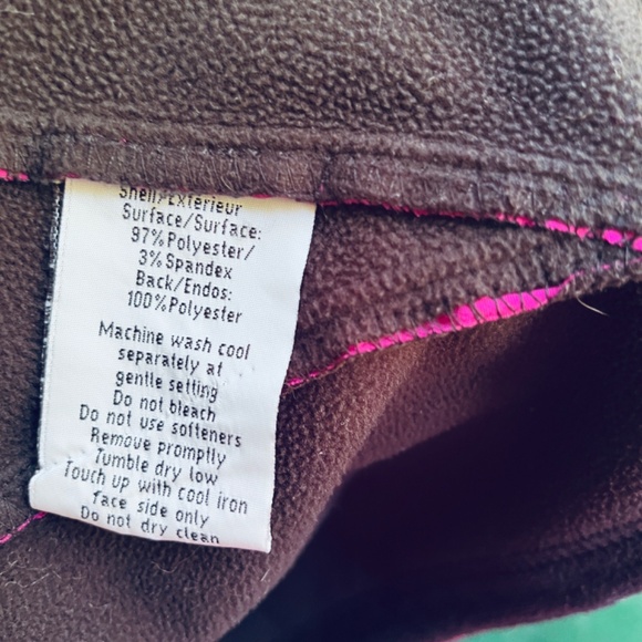 North End Three-Layer Fleece Jacket Soft Fuchsia Embroidered Squamish Valley L - Picture 11 of 16
